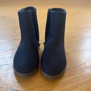 J. Crew girls' zip-up boots with glitter back BU102 in size K9